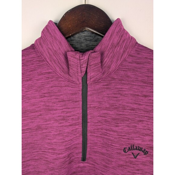 Callaway Womens Golf Jacket Size Medium 1/4 Zip Purple Pullover Lightweight - Picture 2 of 12